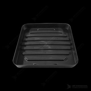 650mm Black Tray with outlet